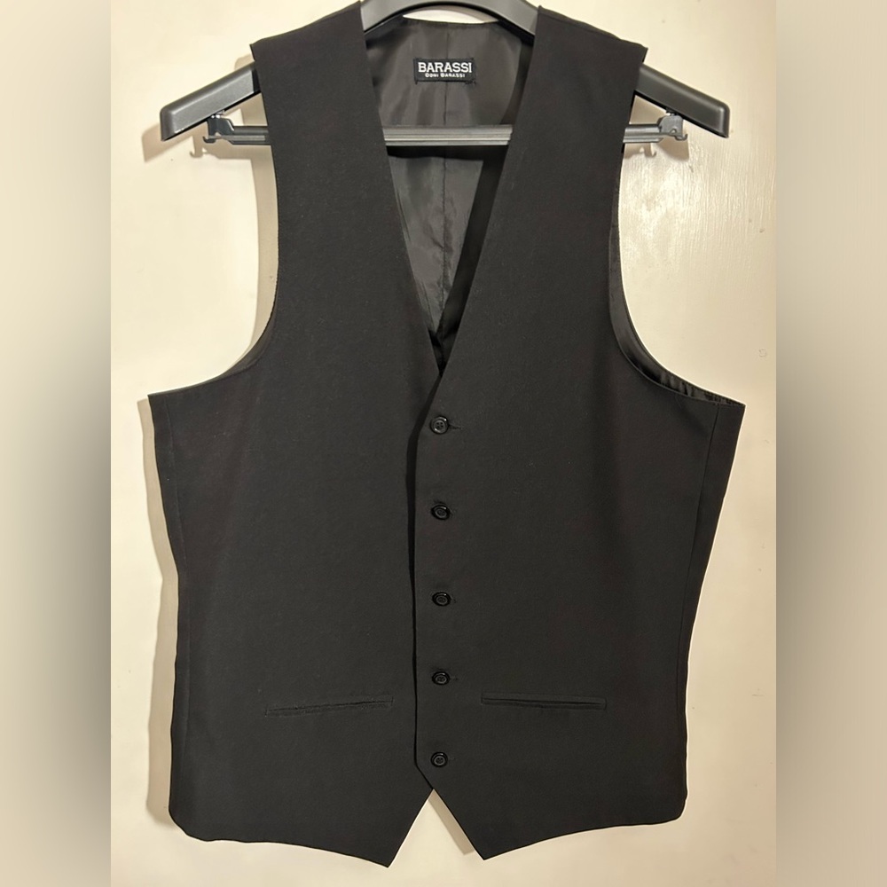 Barrasi Don: Barrasi Men’s Black Dress Vest